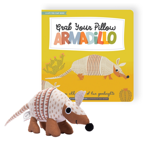 Grab Your Pillow, Armadillo Storybook and Plush Set